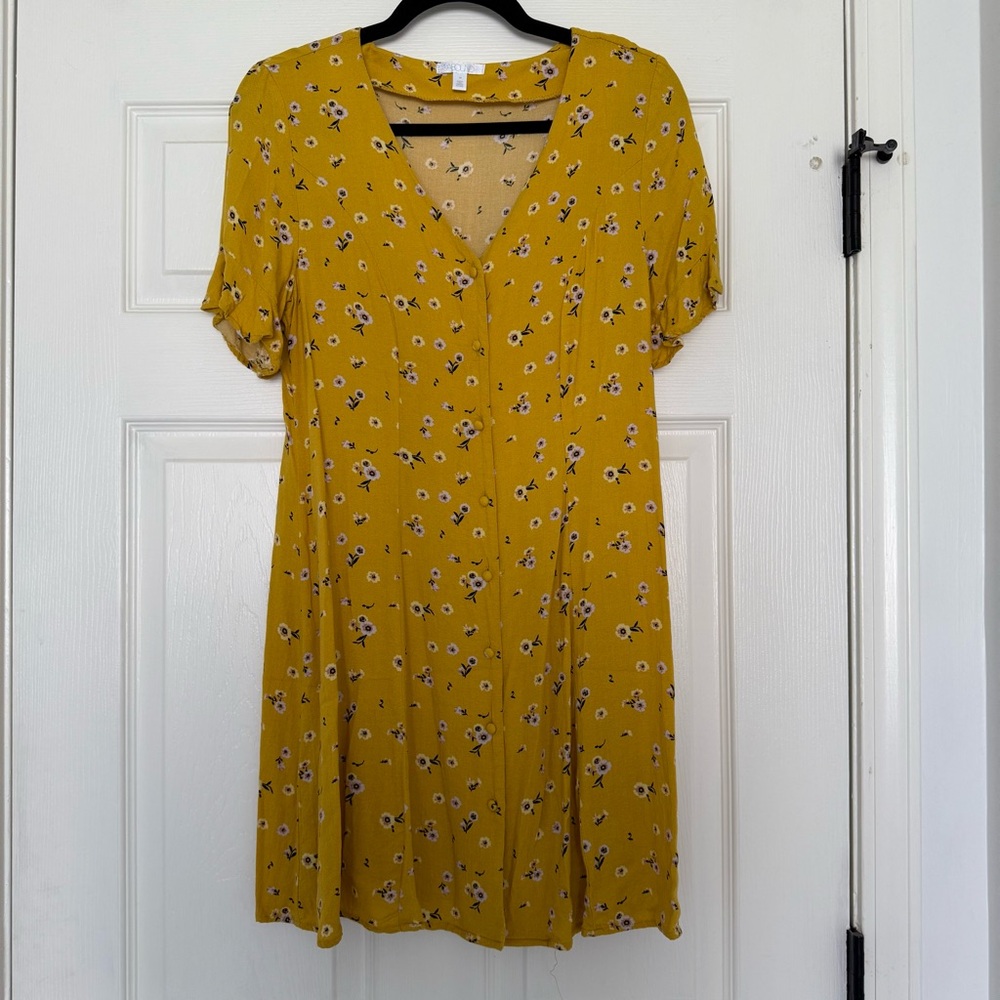 Abound Floral Yellow Dress